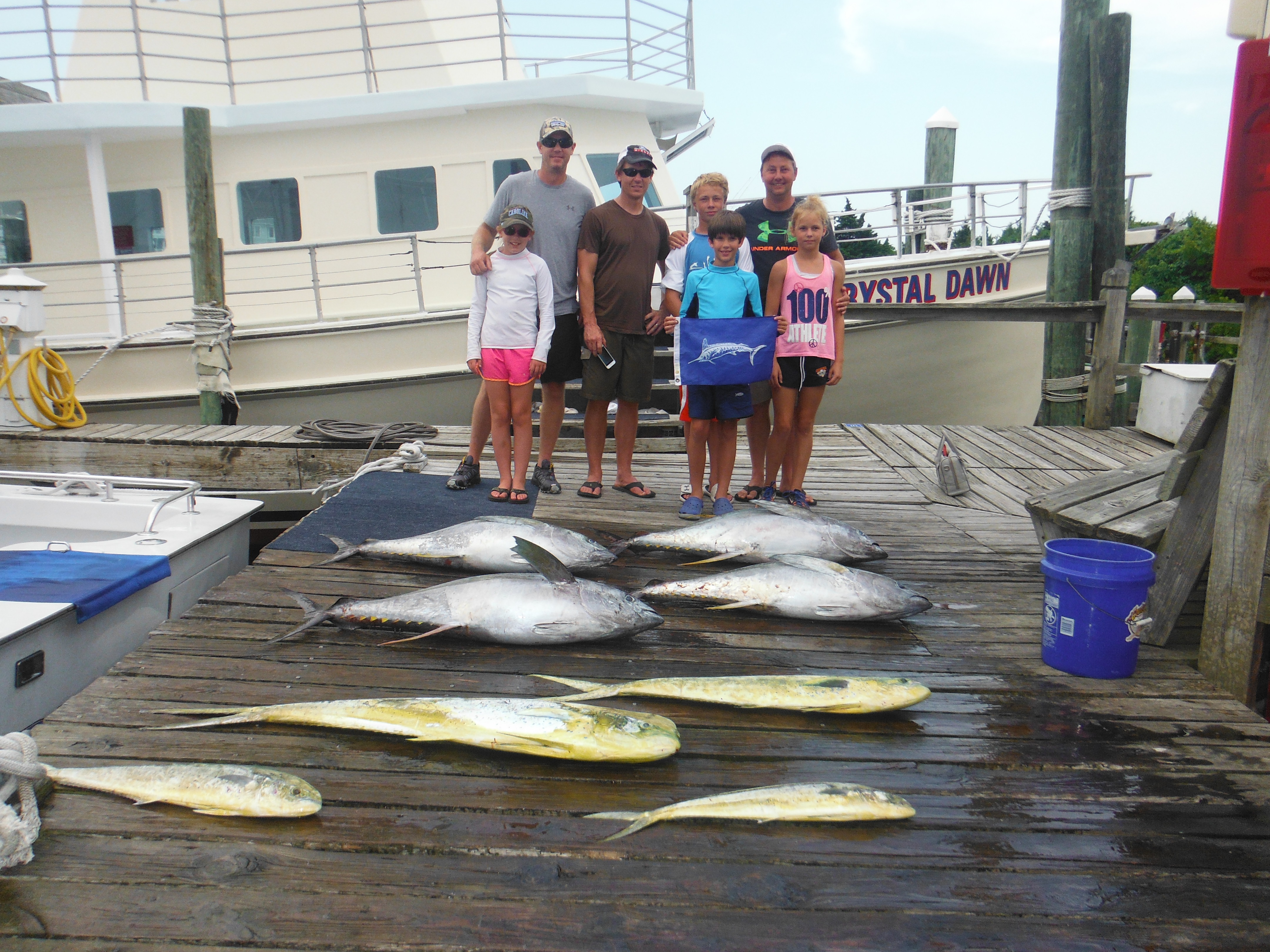 Mahi and Marlin releases Pirate's Cove Marina